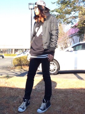 Keisuke Valentineさん（メンズ・174cm）の冬コーディネート