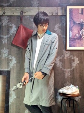 「FACETASM（ファセッタズム）のアイテム（その他アウター）」を使った、ほりほりさん（メンズ・183cm・20代）の秋コーディネート