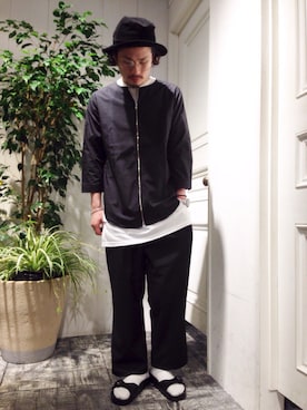 Tr２タックワイドパンツ Hare を使ったショップスタッフのメンズ人気ファッションコーディネート Wear