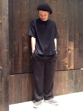 「HARE（ハレ）のアイテム（ハンチング/ベレー帽）」を使った、t__munaさん（メンズ・170cm）の夏コーディネート