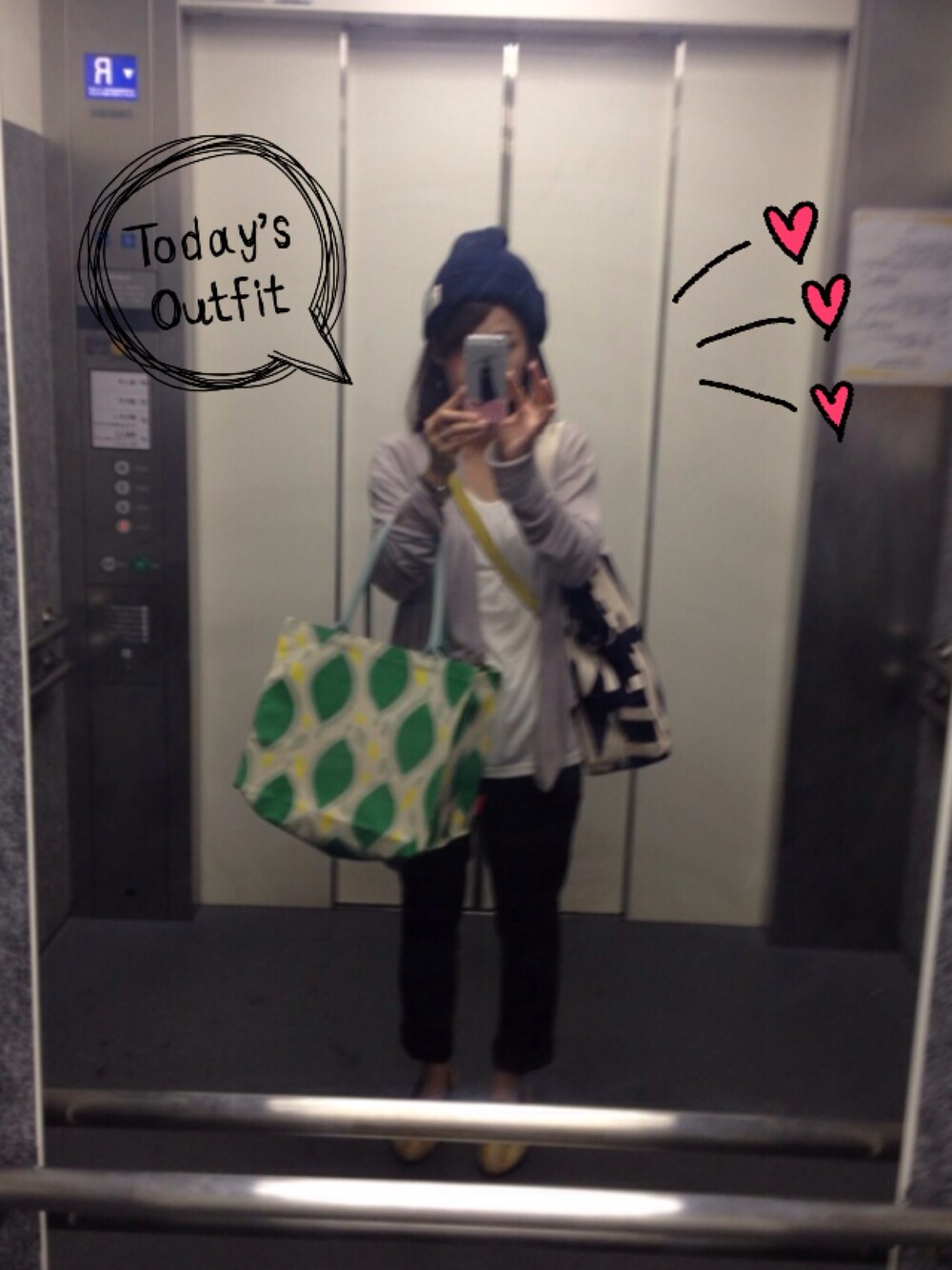 「買い物、ユニクロ、黄色」｜「laboratory workのアイテム（Tシャツ/カットソー、ホワイト系）」を使った、tea♡さん（レディース・153cm）の秋コーディネートの1枚目の写真