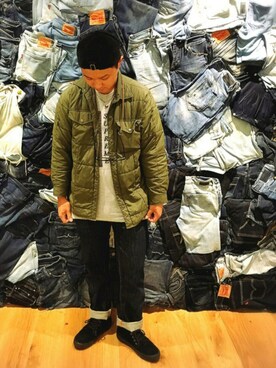 「Steven Alan（スティーブンアラン）のアイテム（キャップ）」を使った、yas.mさん（メンズ・168cm）の秋コーディネート