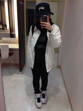「STUSSY（ステューシー）のアイテム（その他アウター）」を使った、miki0810さん（レディース・158cm）の冬コーディネート