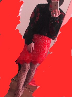 「h.t.maniacのアイテム（Shirts、ブラック系）」を使った、ゆさん（レディース・143cm）の秋コーディネート