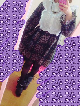 「Swankiss（スワンキス）のアイテム（One piece dress、ブラック系）」を使った、ゆさん（レディース・143cm）の秋コーディネート