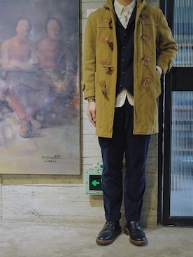 「Red Cloud MFG & Co（-）のアイテム（トップス）」を使った、rennv11さん（メンズ・183cm）の冬コーディネート
