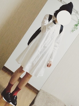 「JUNRED（ジュンレッド）のアイテム（腕時計）」を使った、らっこさん（レディース・152cm）の秋コーディネート
