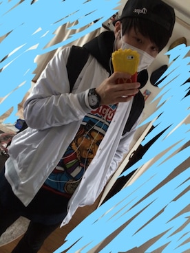 「#supreme」｜夢眠けむさん（メンズ・170cm）の冬コーディネート