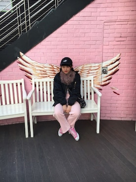 「エムエーワン」｜「アイテム（ブルゾン）」を使った、ami.さん（レディース・154cm）の冬コーディネート