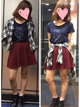 「靴下×ブーツ」｜さにーさん（レディース・157cm）の秋コーディネート