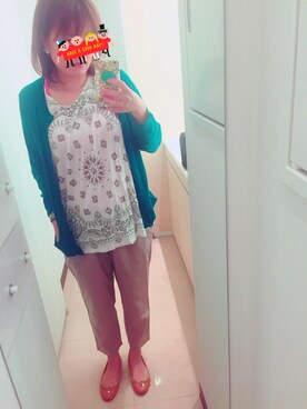 「PLAIN CLOTHING（プレーンクロージング）のアイテム（パンツ）」を使った、はなはなさん（レディース・163cm）の春コーディネート