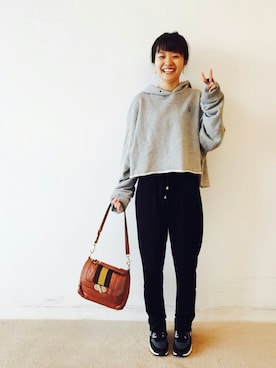 「haco!（ハコ）のアイテム（トップス）」を使った、maruさん（レディース・151cm）の秋コーディネート