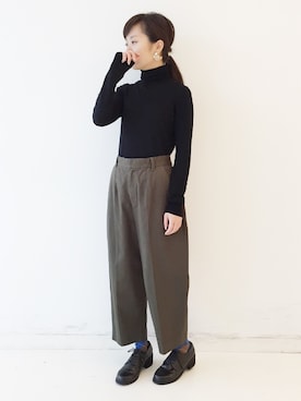 「オジ靴」｜maruさん（レディース・151cm）の秋コーディネート
