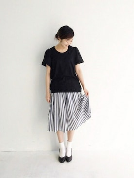 「アイテム（その他トップス）」を使った、maruさん（レディース・151cm）の春コーディネート