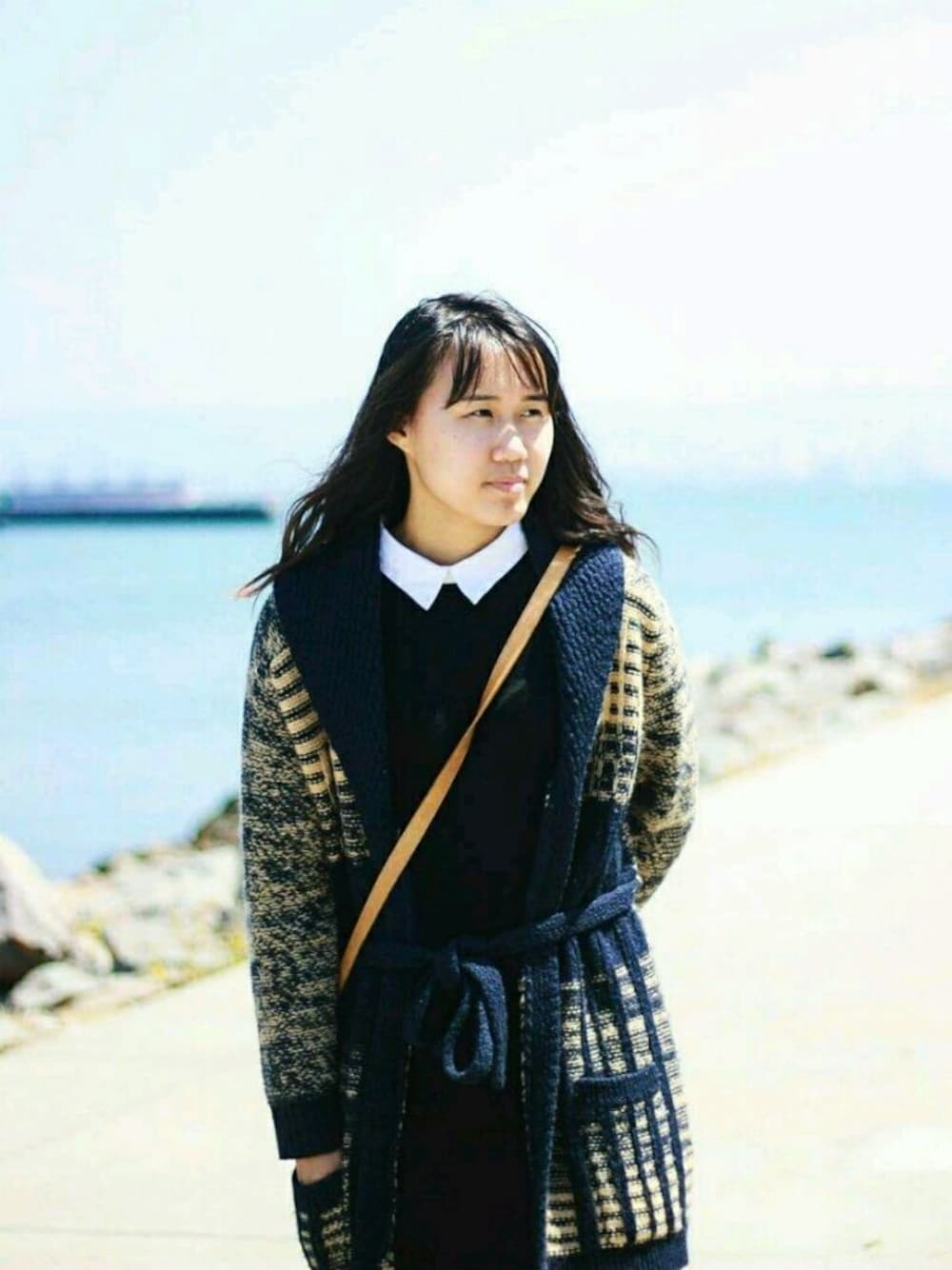「ootd、outfit、summer、streetstyle、schoolgirl、casual、Bangs、Japan、korea、Formal」｜「CLUB MONACOのアイテム（ワンピース/ドレス、ブラック系）」を使った、Shaina Laiさん（レディース・173cm）の秋コーディネートの1枚目の写真