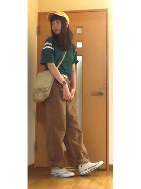 「ZOOL（ズール）のアイテム」を使った、ひな子さん（レディース・165cm）の夏コーディネート