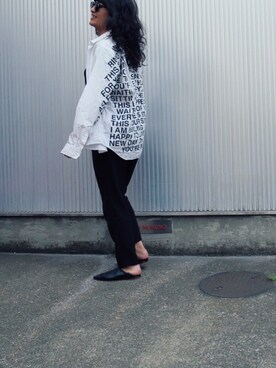 「Acne Studios（アクネストゥディオズ）のアイテム（その他シューズ）」を使った、Ayaさん（レディース・163cm）の春コーディネート