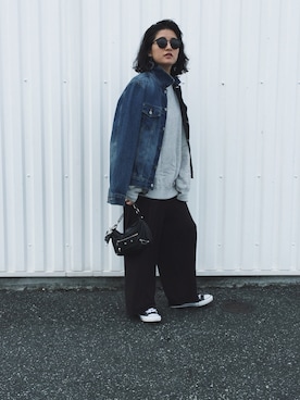 「ISABEL MARANT（イザベルマラン）のアイテム（スウェット）」を使った、Ayaさん（レディース・163cm）の秋コーディネート