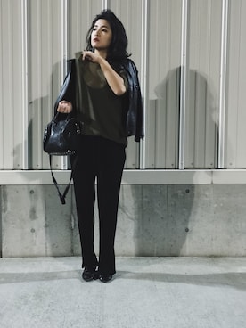 「Acne Studios（アクネストゥディオズ）のアイテム（その他シューズ）」を使った、Ayaさん（レディース・163cm）の秋コーディネート
