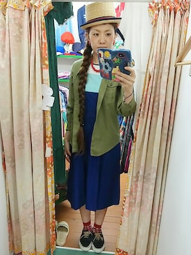 「マリン」｜「アイテム（雑貨/ホビー）」を使った、merry (古着屋FunnyFace)さん（レディース・168cm）の夏コーディネート