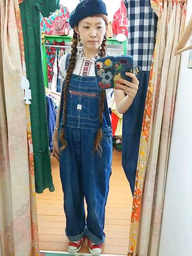「POINTER（ポインター ）のアイテム」を使った、merry (古着屋FunnyFace)さん（レディース・168cm）の夏コーディネート