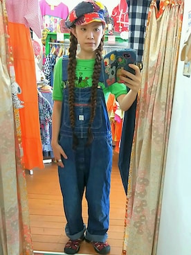 「POINTER（ポインター ）のアイテム」を使った、merry (古着屋FunnyFace)さん（レディース・168cm）の夏コーディネート