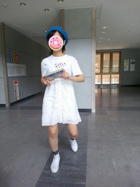 「white socks」｜いなりさん（レディース・156cm）の夏コーディネート