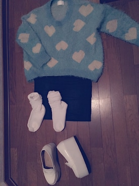 「厚底」｜なつきさん（レディース・154cm）の冬コーディネート