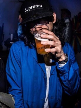 「SOPHNET.（ソフネット）のアイテム（ステンカラーコート）」を使った、aiesさん（メンズ・165cm）の冬コーディネート