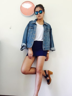 「PAZZO」｜「アイテム（アクセサリー）」を使った、vivian chiangさん（レディース・168cm）の春コーディネート