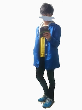 「ZIP FIVE（ジップファイブ）のアイテム（ステンカラーコート）」を使った、＃Tsubasa＃さん（メンズ・170cm）の秋コーディネート
