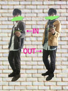 「WEGO（ウィゴー）のアイテム（ダッフルコート）」を使った、＃Tsubasa＃さん（メンズ・170cm）の冬コーディネート