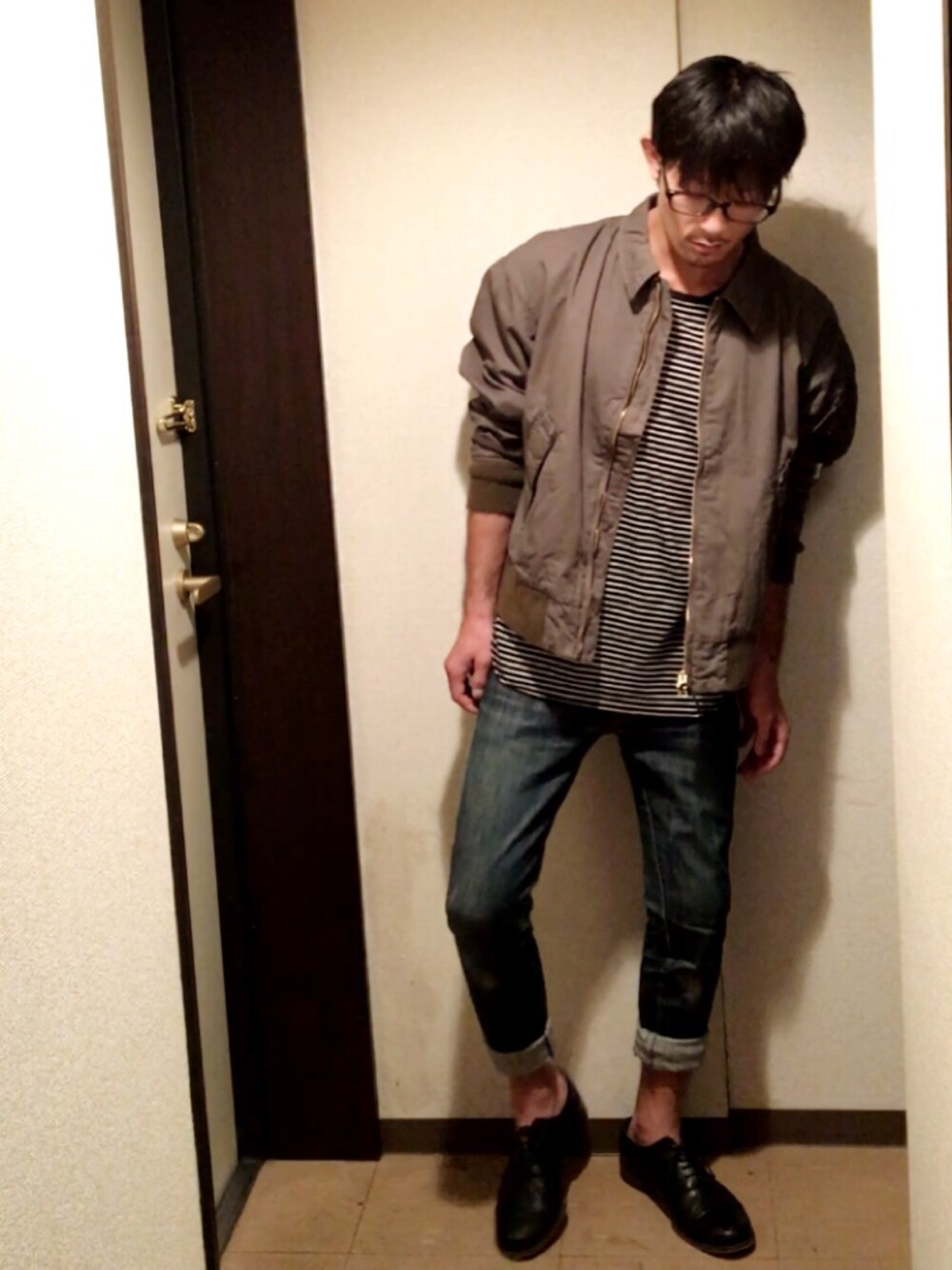 n.r.aさんの「＜ALPHA INDUSTRIES＞×＜monkey time＞ ∴ TANKERS JACKET/アウター（ALPHA）」を使ったコーディネート