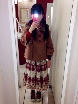 「リラックスコーデ」｜「アイテム（その他アウター）」を使った、なごみんさん（レディース・160cm）の春コーディネート
