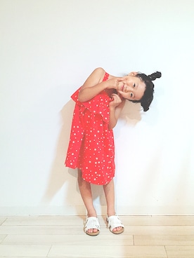 「ドラフトGAP」｜「アイテム（ワンピース/ドレス）」を使った、erinkaさん（キッズ・110cm）の夏コーディネート