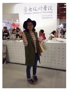 「PEACE！！」｜張芸瑄さん（レディース・160cm）の春コーディネート