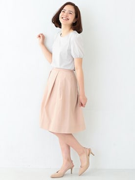 「バルーンスリーブ」｜imaizumi harukaさん（レディース・154cm）の夏コーディネート