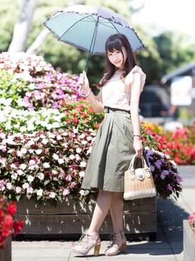 「L'EST ROSE（レストローズ）のアイテム（バッグ）」を使った、しょう🦄💋さん（レディース・158cm）の秋コーディネート