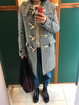 「Saint Laurent（サンローラン）のアイテム（ジャケット/アウター）」を使った、koegakikoeruさん（レディース・159cm）の秋コーディネート