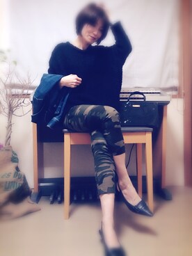 「9分丈」｜さくらんぼさん（レディース・160cm）の冬コーディネート