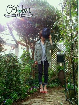 「tsumori chisato WALK（ツモリチサトウォーク）のアイテム（パンプス）」を使った、さくらんぼさん（レディース・160cm）の秋コーディネート