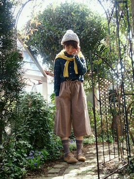 「Anniel（アニエル）のアイテム」を使った、さくらんぼさん（レディース・160cm）の秋コーディネート