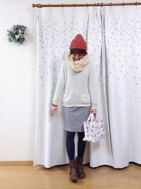 「WEAR友」｜さくらんぼさん（レディース・160cm）の冬コーディネート