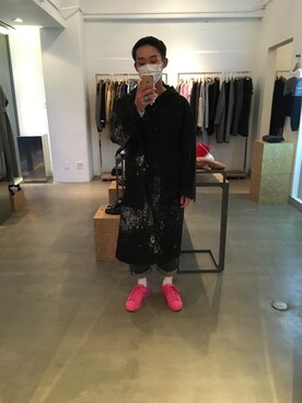「DRESSEDUNDRESSED（ドレスドアンドレスド）のアイテム（ダウンジャケット/コート）」を使った、yakbowei___さん（メンズ・175cm）の冬コーディネート