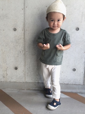 eitaさん（キッズ・80cm）の秋コーディネート