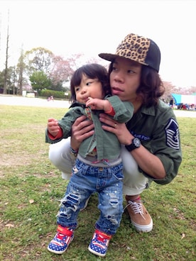 「Rodeo Crowns（ロデオクラウンズ）のアイテム（帽子）」を使った、3292さん（メンズ・167cm）の春コーディネート