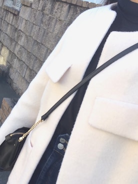 「MIXXO（ミッソ）のアイテム（ノーカラージャケット）」を使った、えりさん（レディース・161cm）の冬コーディネート
