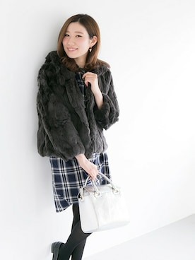 「URBAN RESEARCH（アーバンリサーチ）のアイテム（チュニック）」を使った、matsumoto    mioさん（レディース・162cm）の秋コーディネート