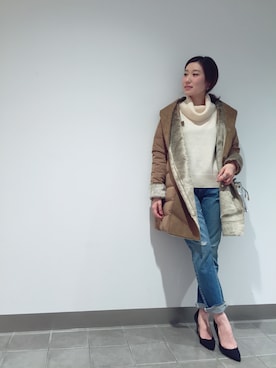 「YOSOOU」｜matsumoto    mioさん（レディース・162cm）の冬コーディネート