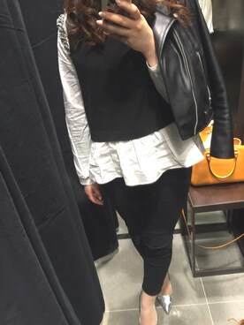 「Narcissus（ナルシス）のアイテム（トップス）」を使った、ri‥♡さん（レディース・158cm・10代）の春コーディネート